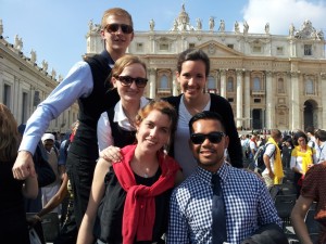 On St. Peter's Square.